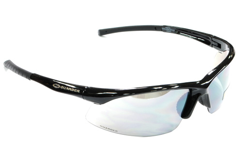 Guarder G-C6 Polycarbonate Eye Protection Glasses- Polished Black/2010 Ver. - Click Image to Close